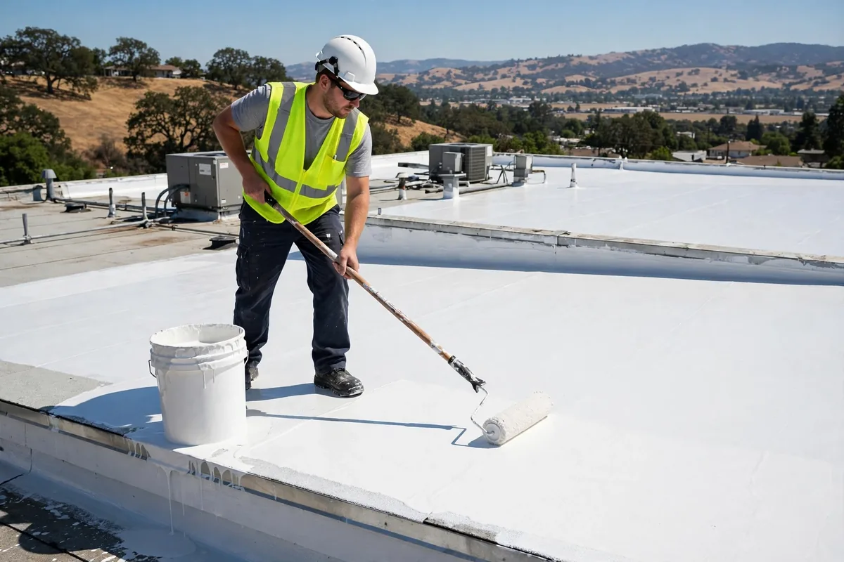Filtración de techo Sellador Coating en Hollister, CA