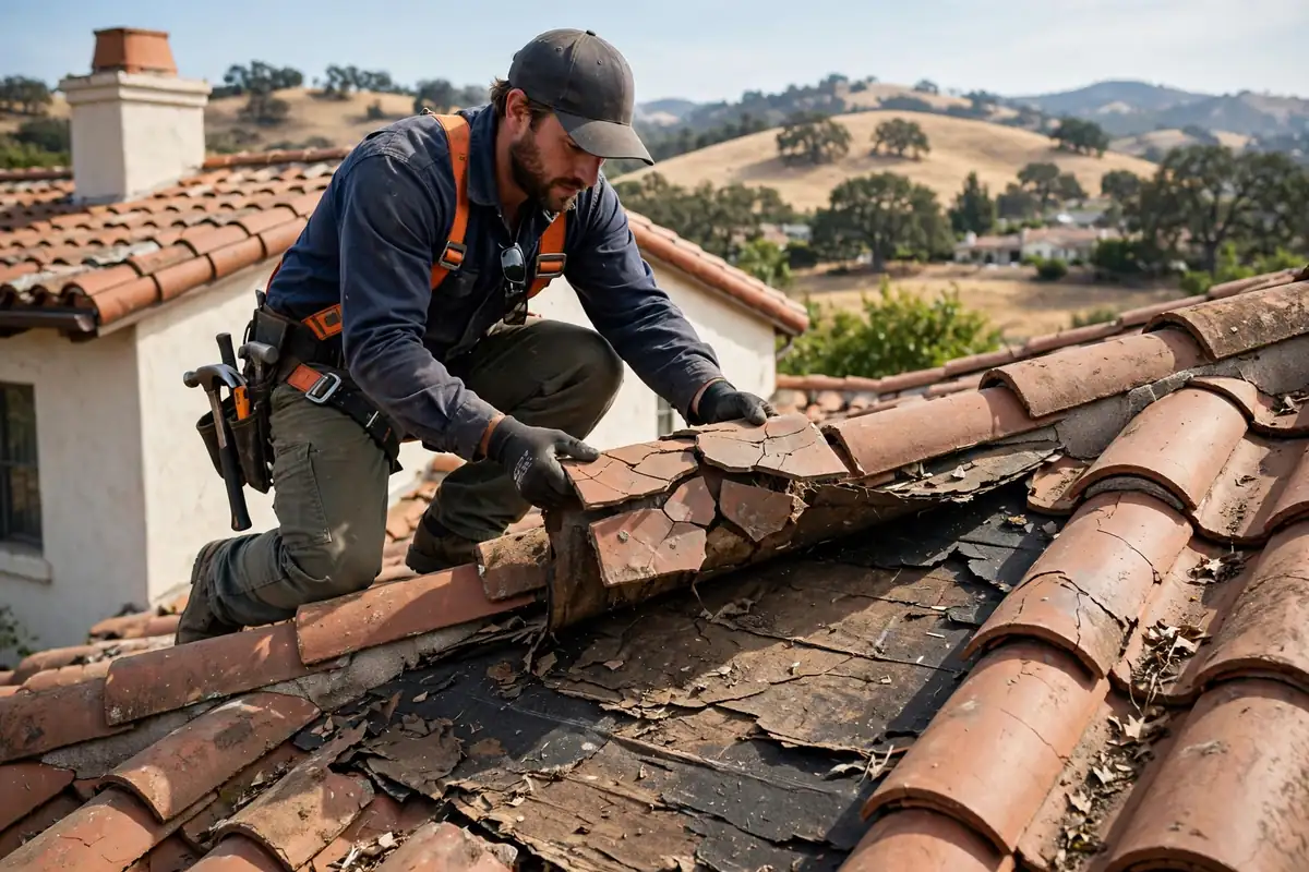 Teja Reparación de filtraciones de techo en Hollister, CA